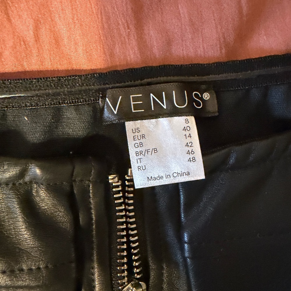 VENUS Black Faux Leather Corset Jacket - Picture 2 of 2